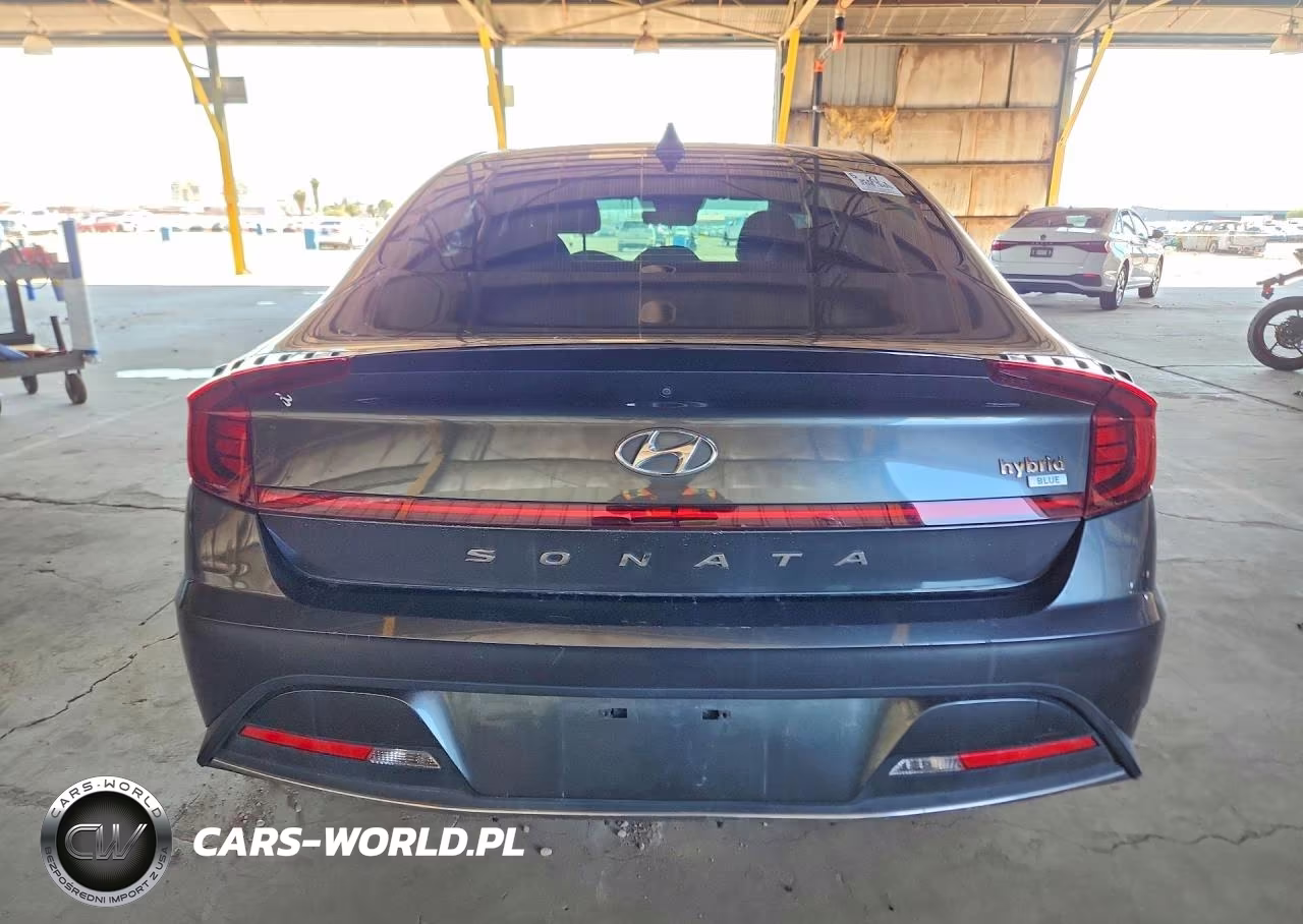 2021 Hyundai Sonata Hybrid Blue VIN:KMHL24JJ4MA030023 - 6