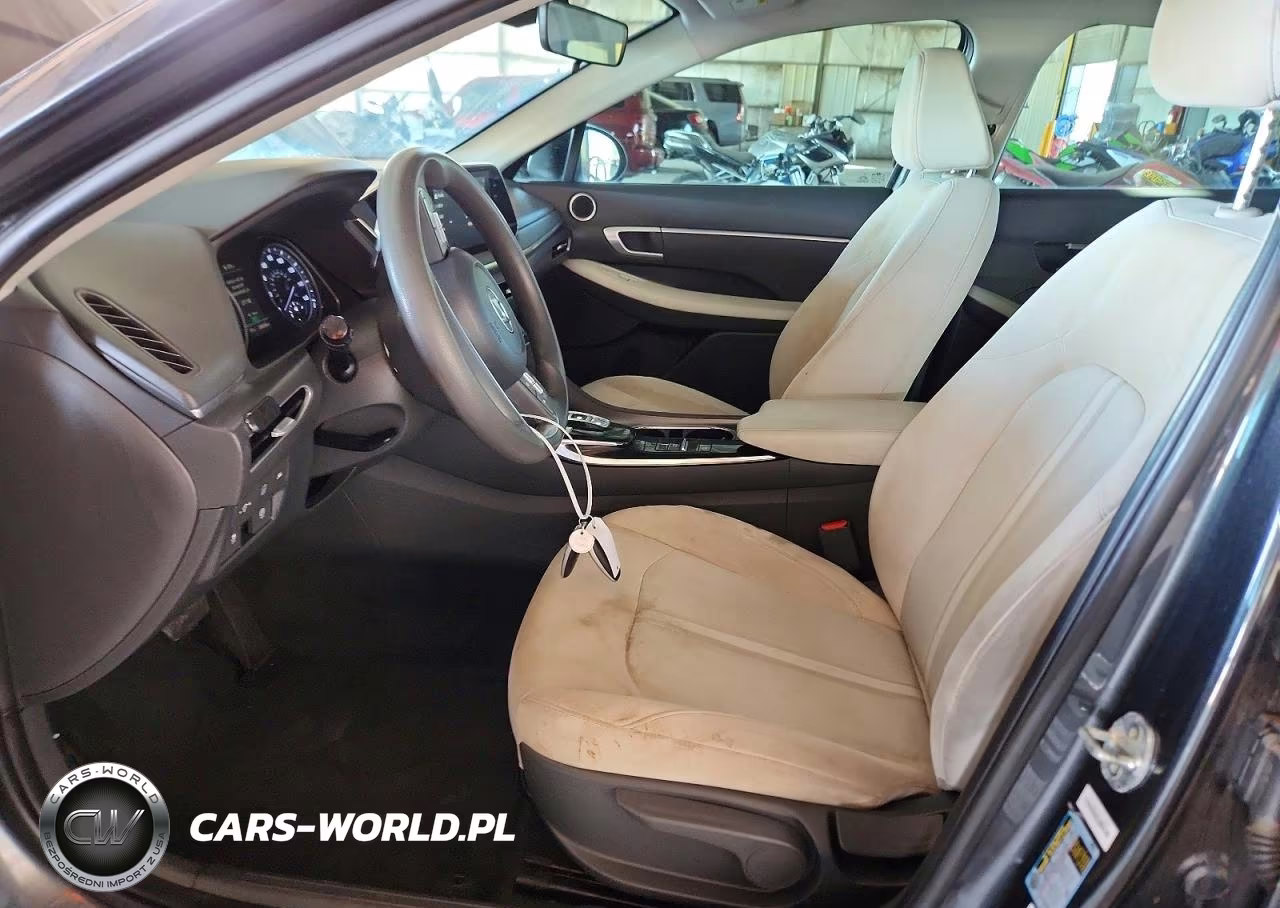 2021 Hyundai Sonata Hybrid Blue VIN:KMHL24JJ4MA030023 - 7