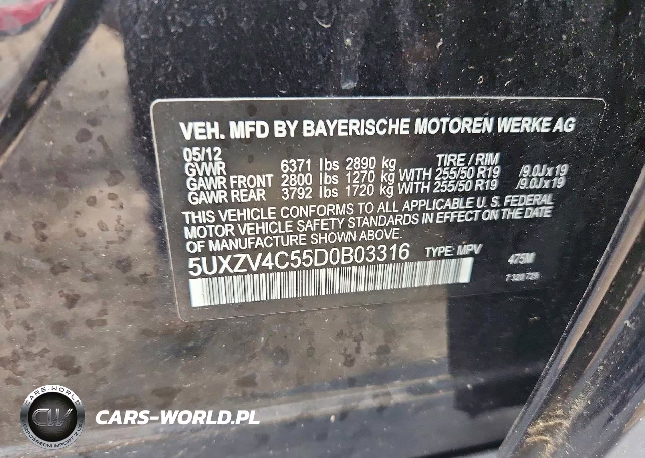 2013 BMW X5 xDrive35I VIN:5UXZV4C55D0B03316 - 13