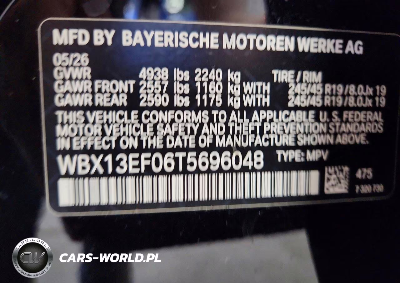 2026 BMW X1 M35I VIN:WBX13EF06T5696048 - 13