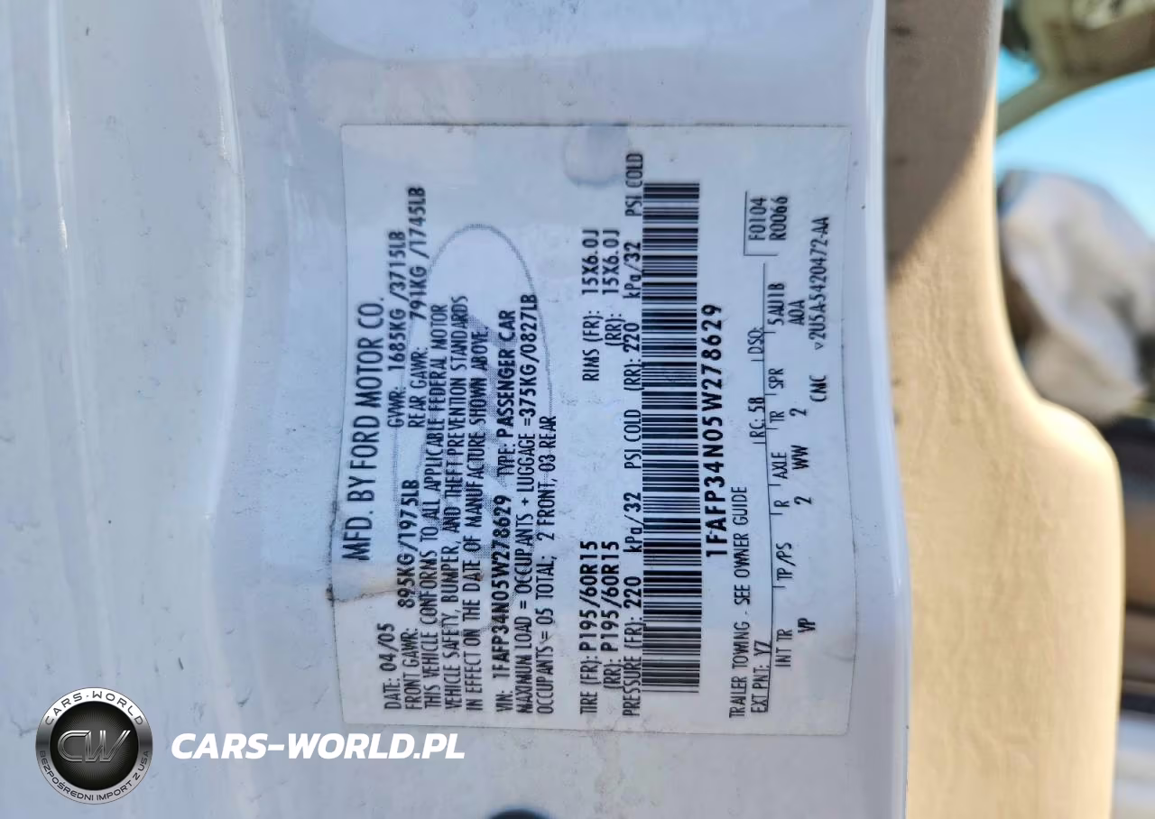 2005 Ford Focus Zx4 VIN:1FAFP34N05W278629 - 13