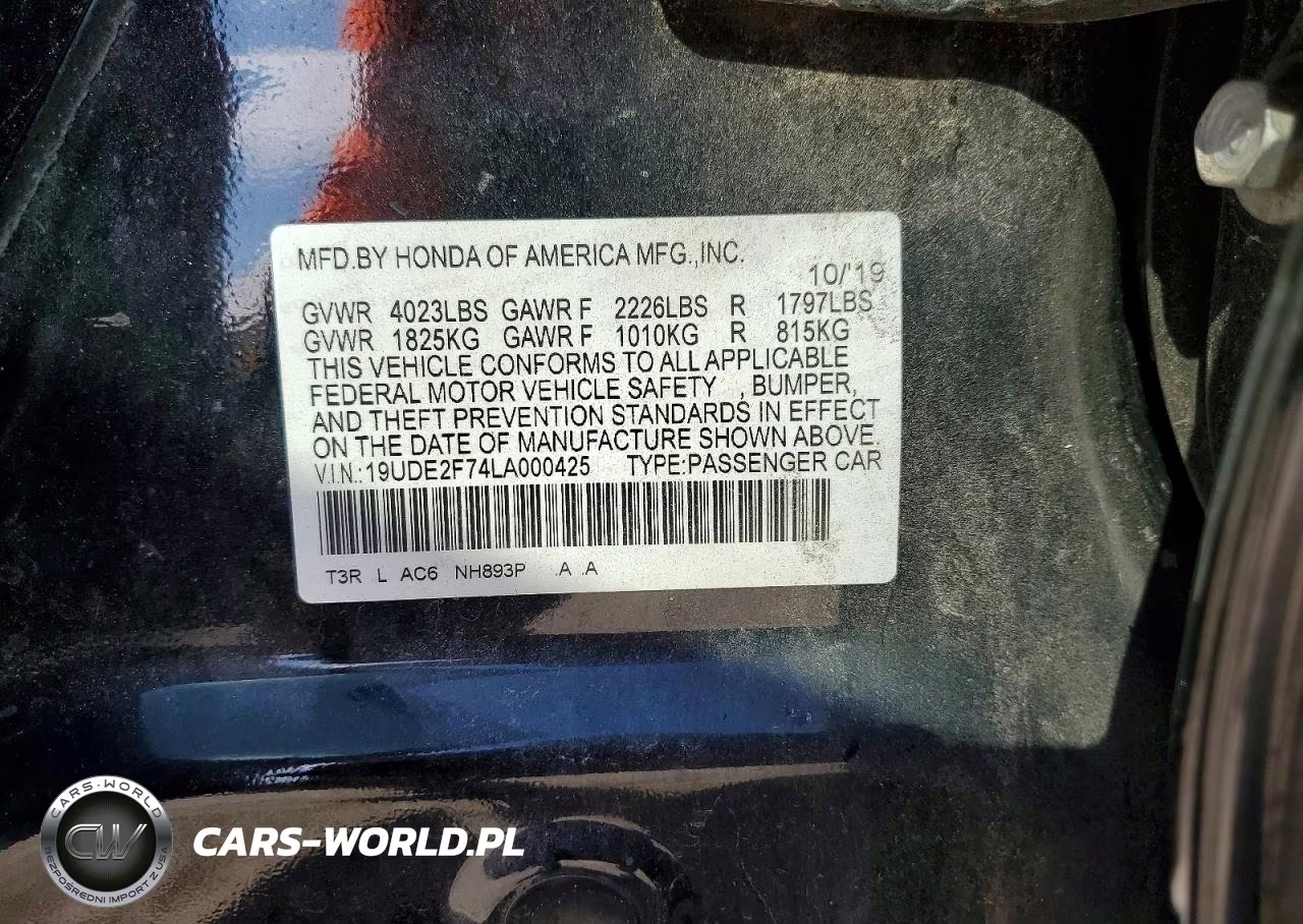 2020 Acura Ilx Premium VIN:19UDE2F74LA000425 - 12