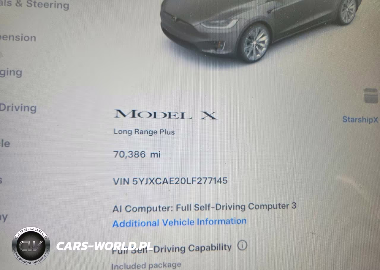 2020 Tesla Model X VIN:5YJXCAE20LF277145 - 9