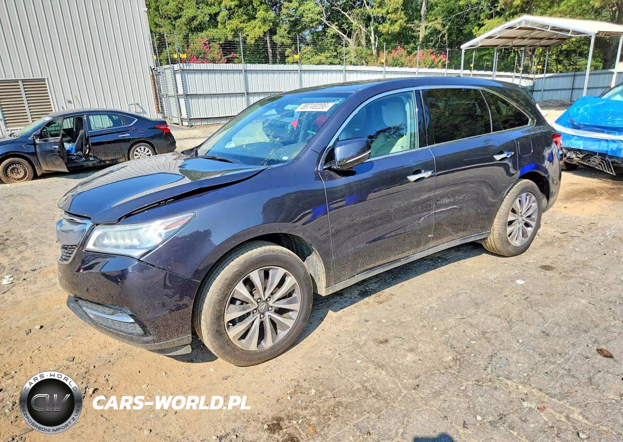 2016 Acura Mdx Technology VIN:5FRYD3H41GB001006 - 1