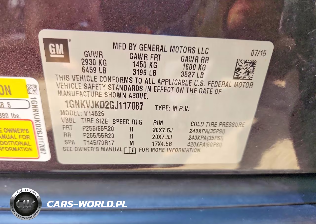 2016 Chevrolet Traverse Ltz VIN:1GNKVJKD2GJ117087 - 13