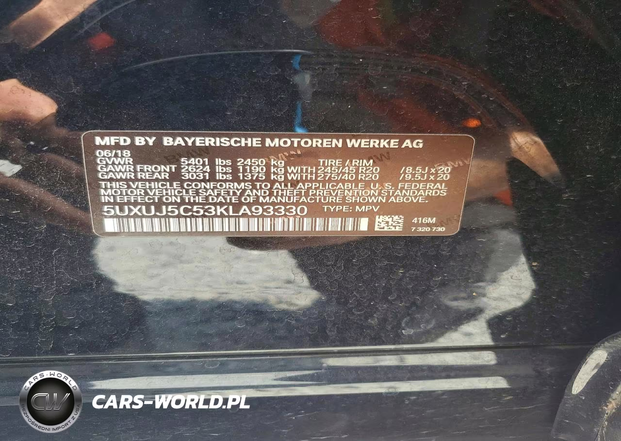 2019 BMW X4 M40I VIN:5UXUJ5C53KLA93330 - 13
