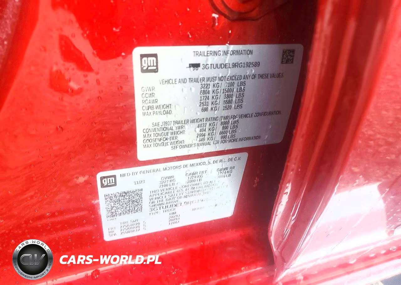 2024 GMC Sierra K1500 Slt VIN:3GTUUDEL9RG192589 - 12