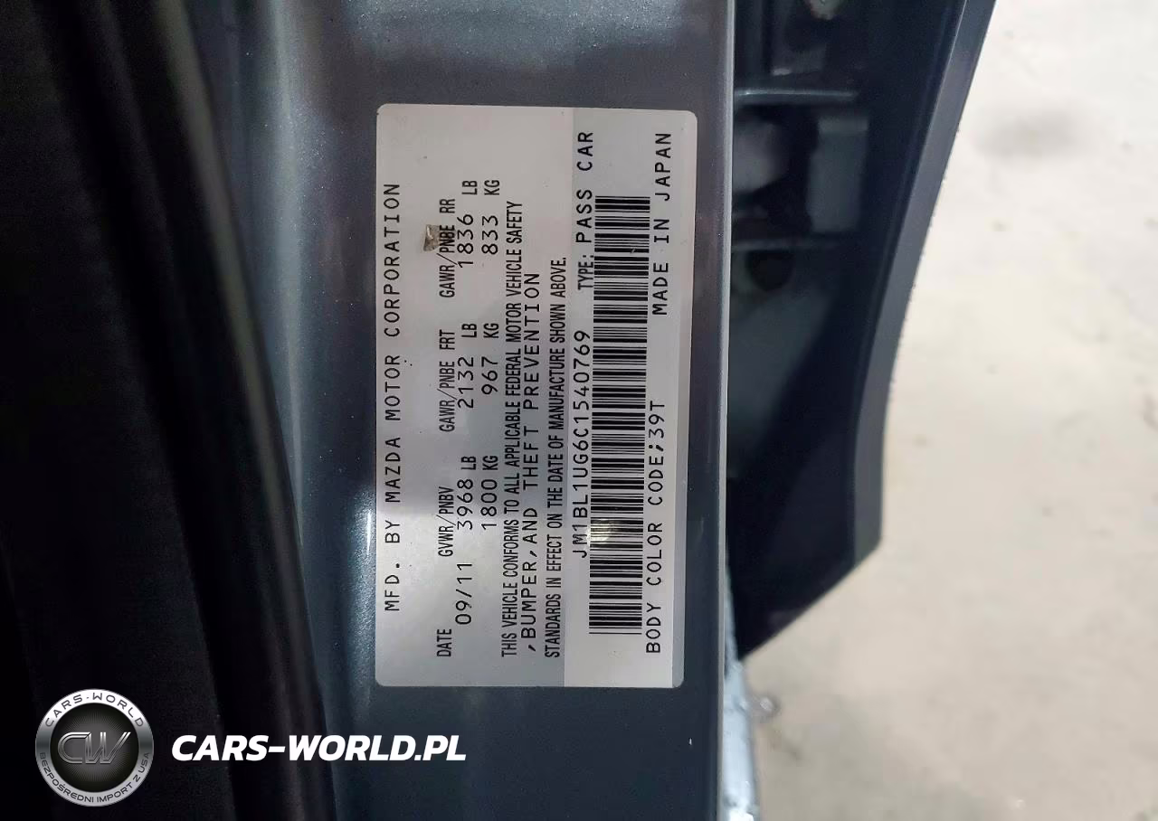 2012 Mazda 3 I VIN:JM1BL1UG6C1540769 - 12