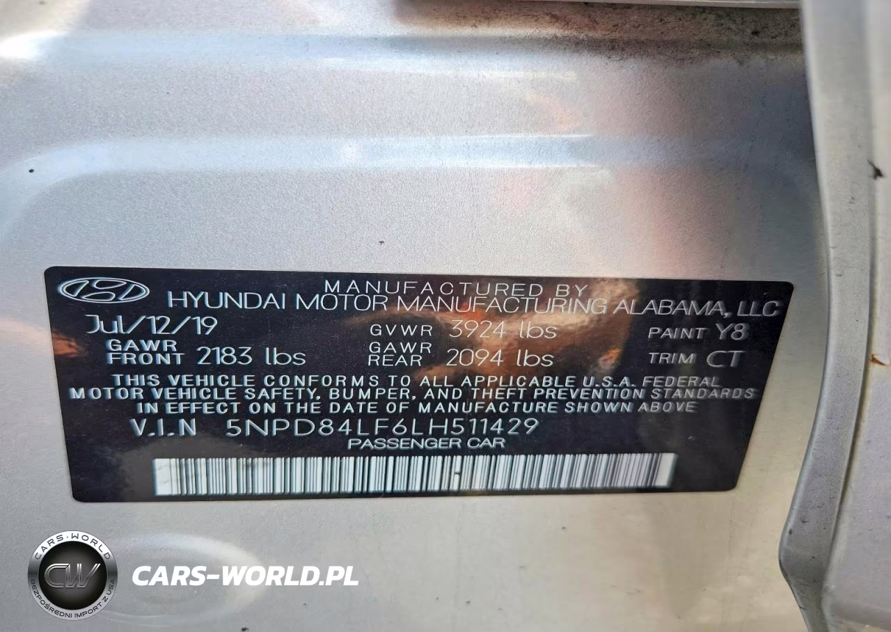 2020 Hyundai Elantra Sel VIN:5NPD84LF6LH511429 - 12