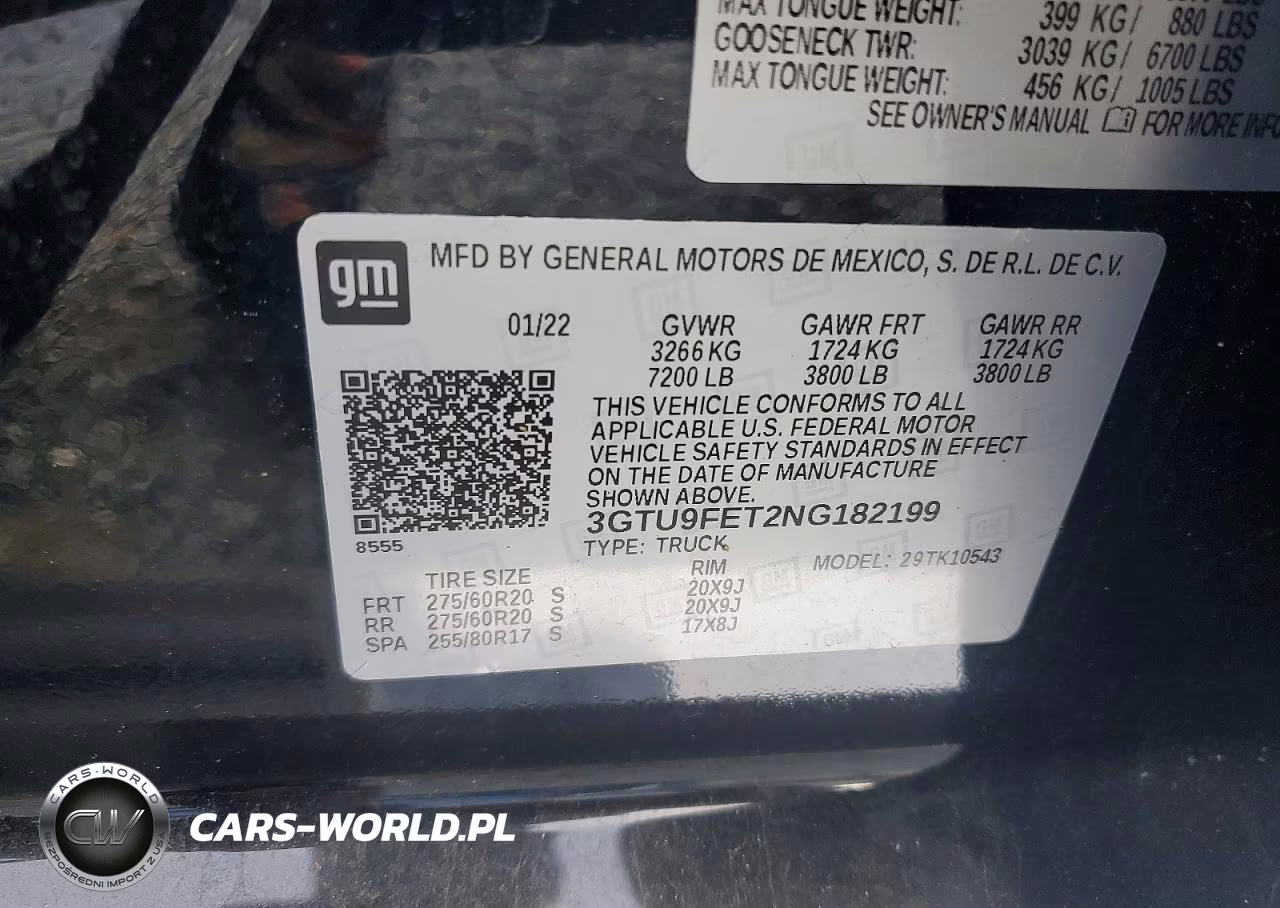 2022 GMC Sierra Limited K1500 Denali VIN:3GTU9FET2NG182199 - 12