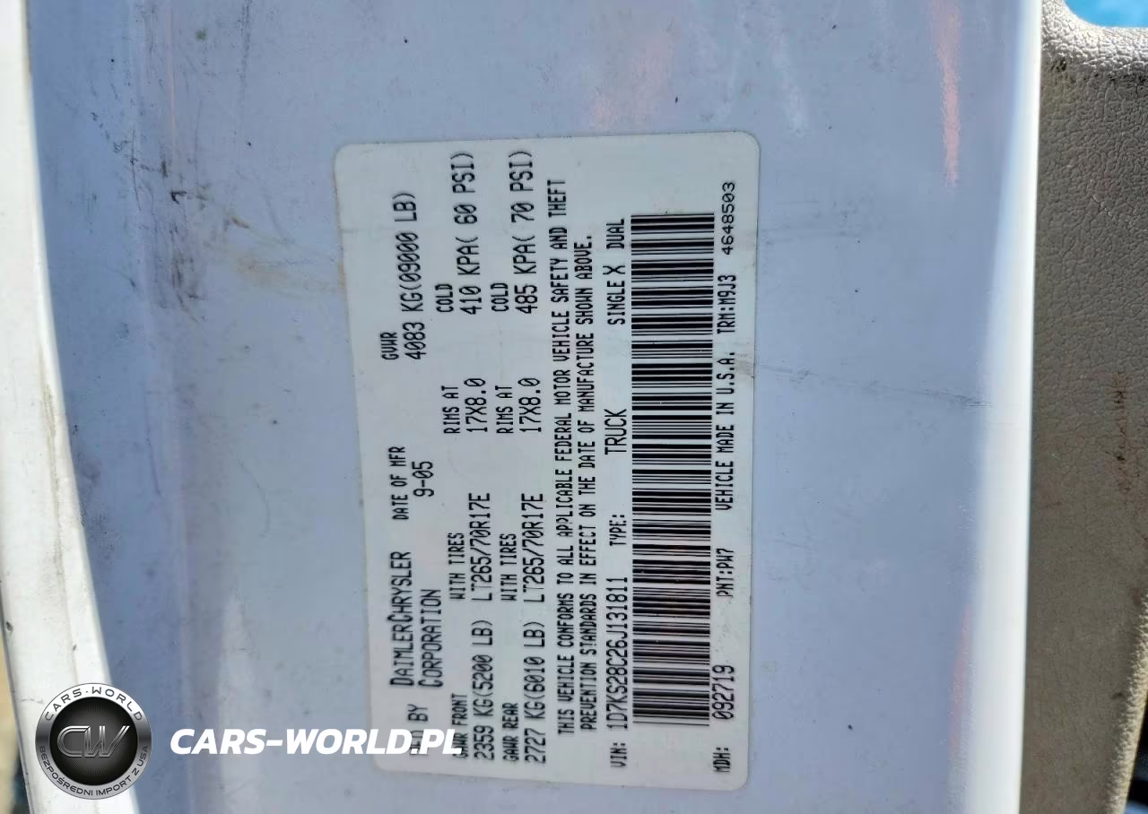 2006 Dodge Ram 2500 St VIN:1D7KS28C26J131811 - 14