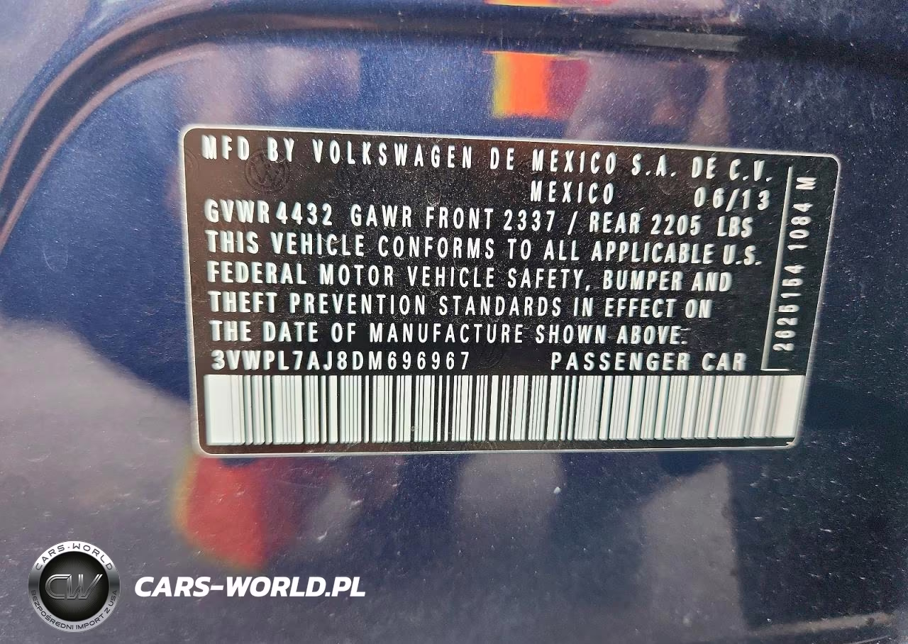 2013 Volkswagen Jetta Tdi VIN:3VWPL7AJ8DM696967 - 12