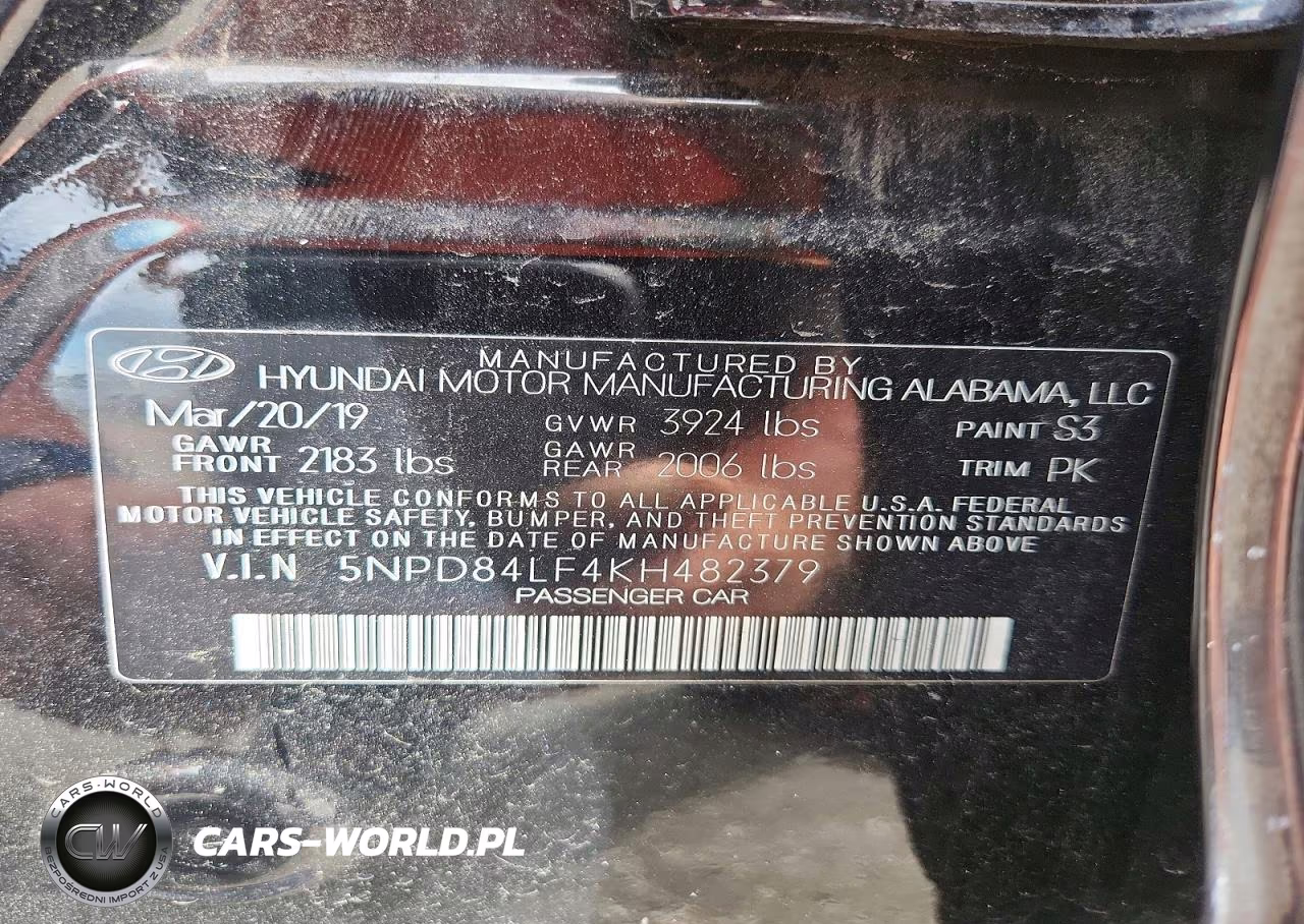 2019 Hyundai Elantra Sel VIN:5NPD84LF4KH482379 - 12