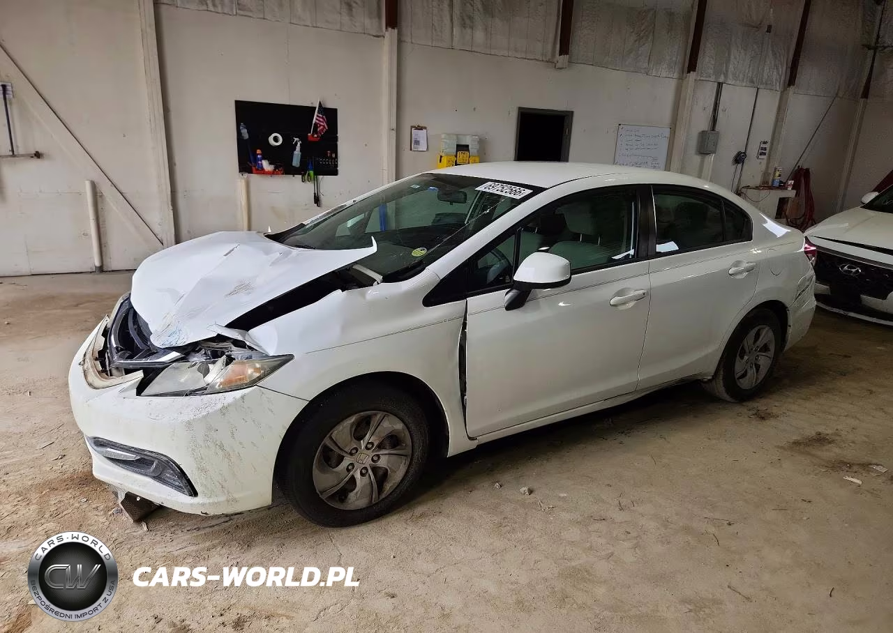 2013 Honda Civic Lx VIN:19XFB2F5XDE010633 - 1