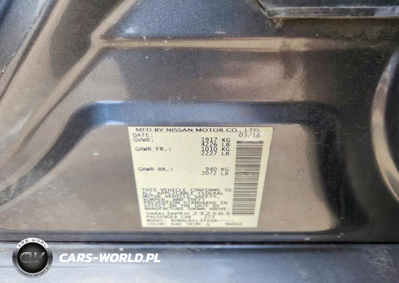 2018 Nissan Altima 2.5 Sl VIN:1N4AL3AP9JC232563 - 13