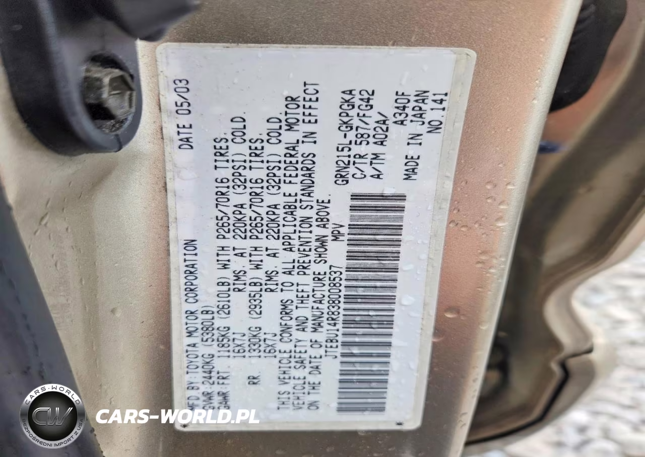 2003 Toyota 4Runner Sr5 VIN:JTEBU14R838008537 - 13