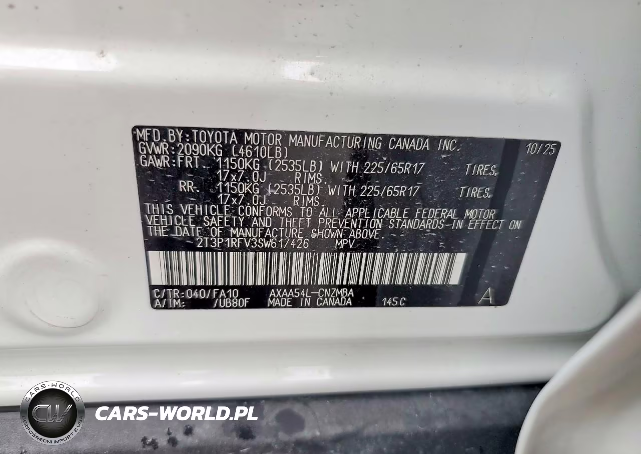 2025 Toyota Rav4 Xle VIN:2T3P1RFV3SW617426 - 13