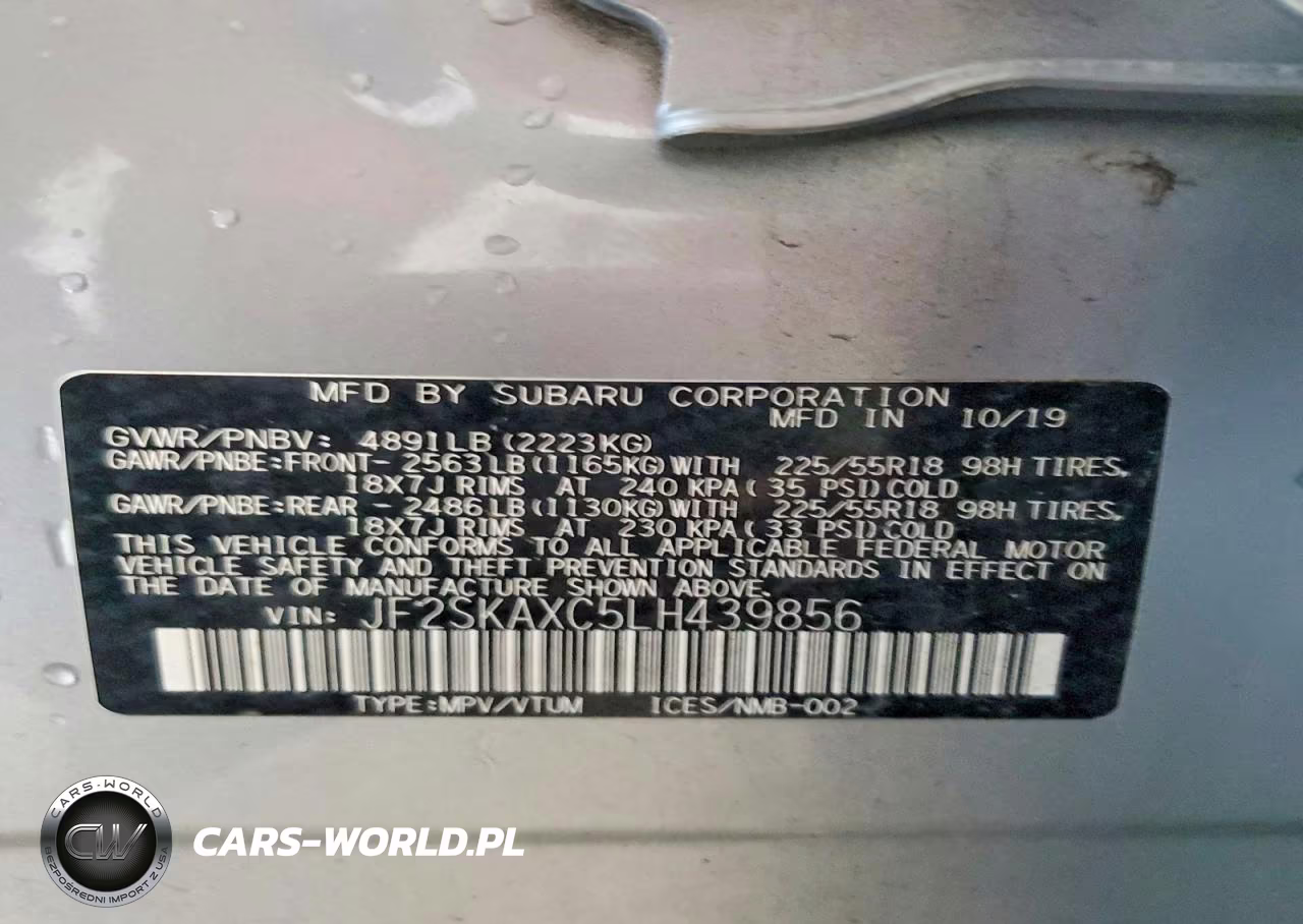 2020 Subaru Forester Touring VIN:JF2SKAXC5LH439856 - 14