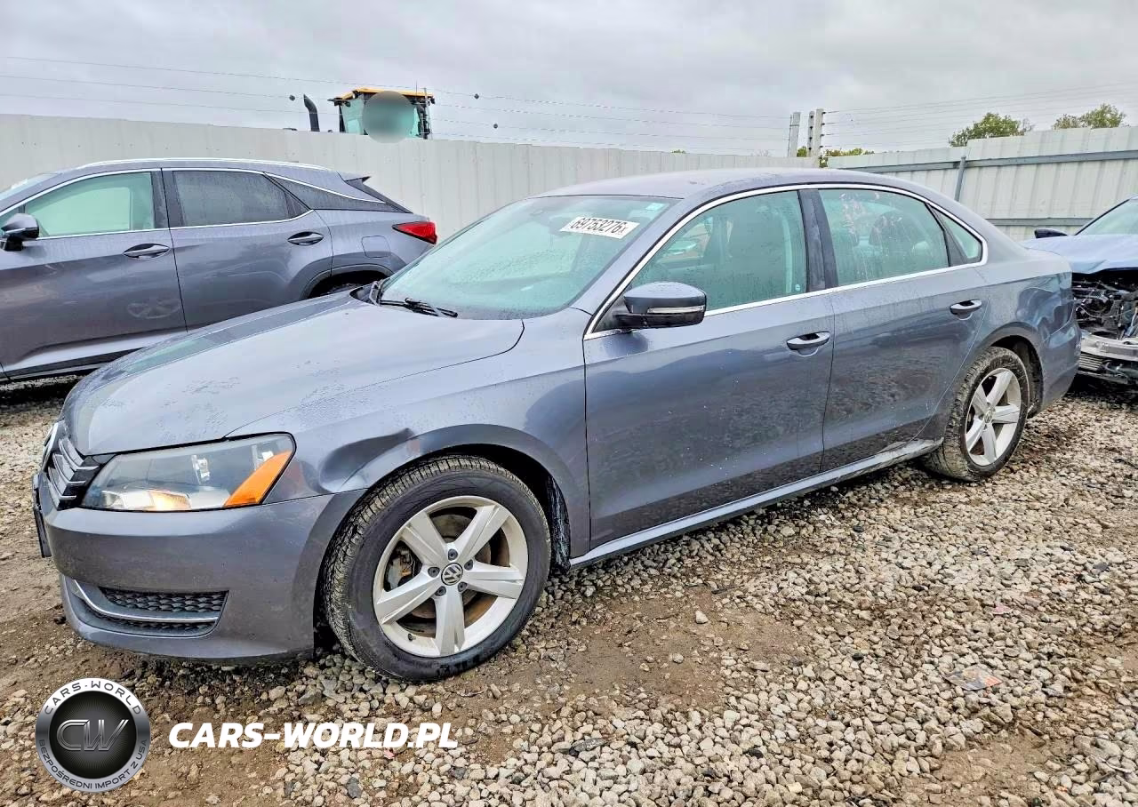 2013 Volkswagen Passat Se VIN:1VWBH7A32DC107748 - 1
