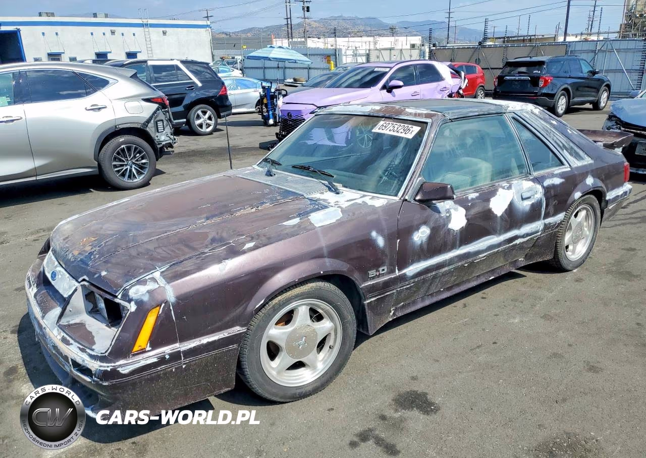 1986 Ford Mustang Lx VIN:1FABP28M7GF201852 - 1