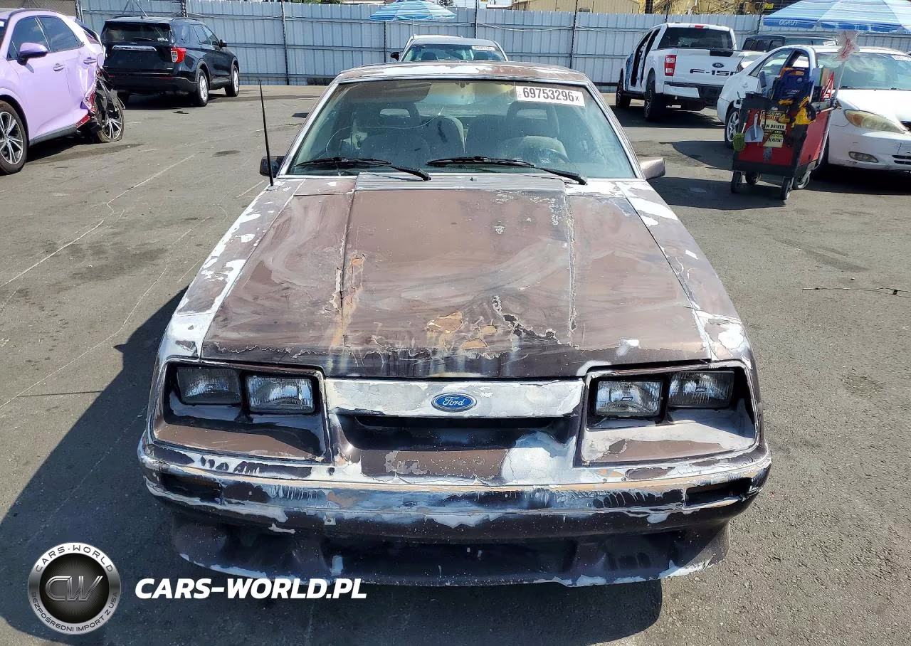 1986 Ford Mustang Lx VIN:1FABP28M7GF201852 - 5