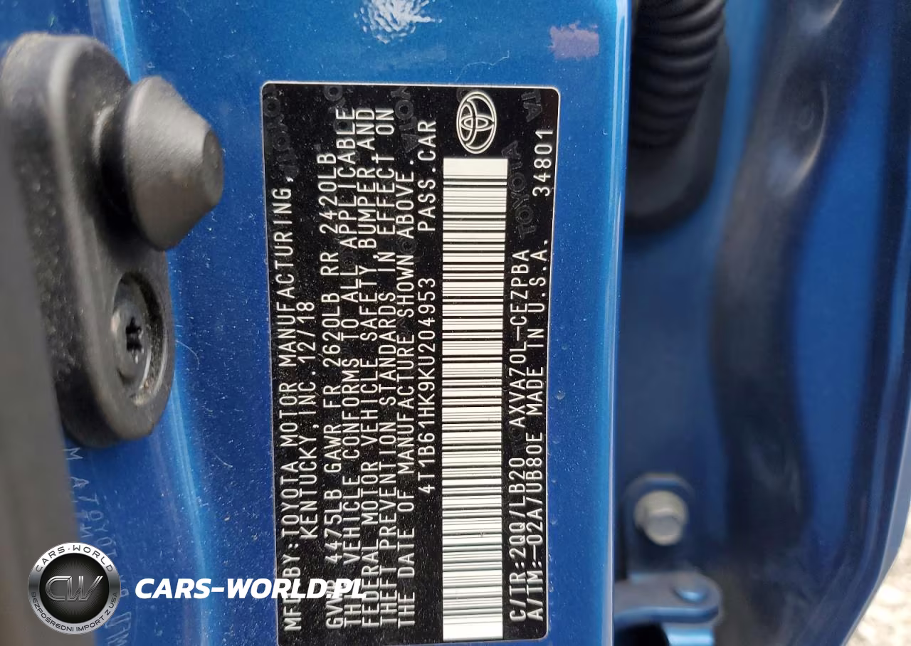 2019 Toyota Camry Xse VIN:4T1B61HK9KU204953 - 12