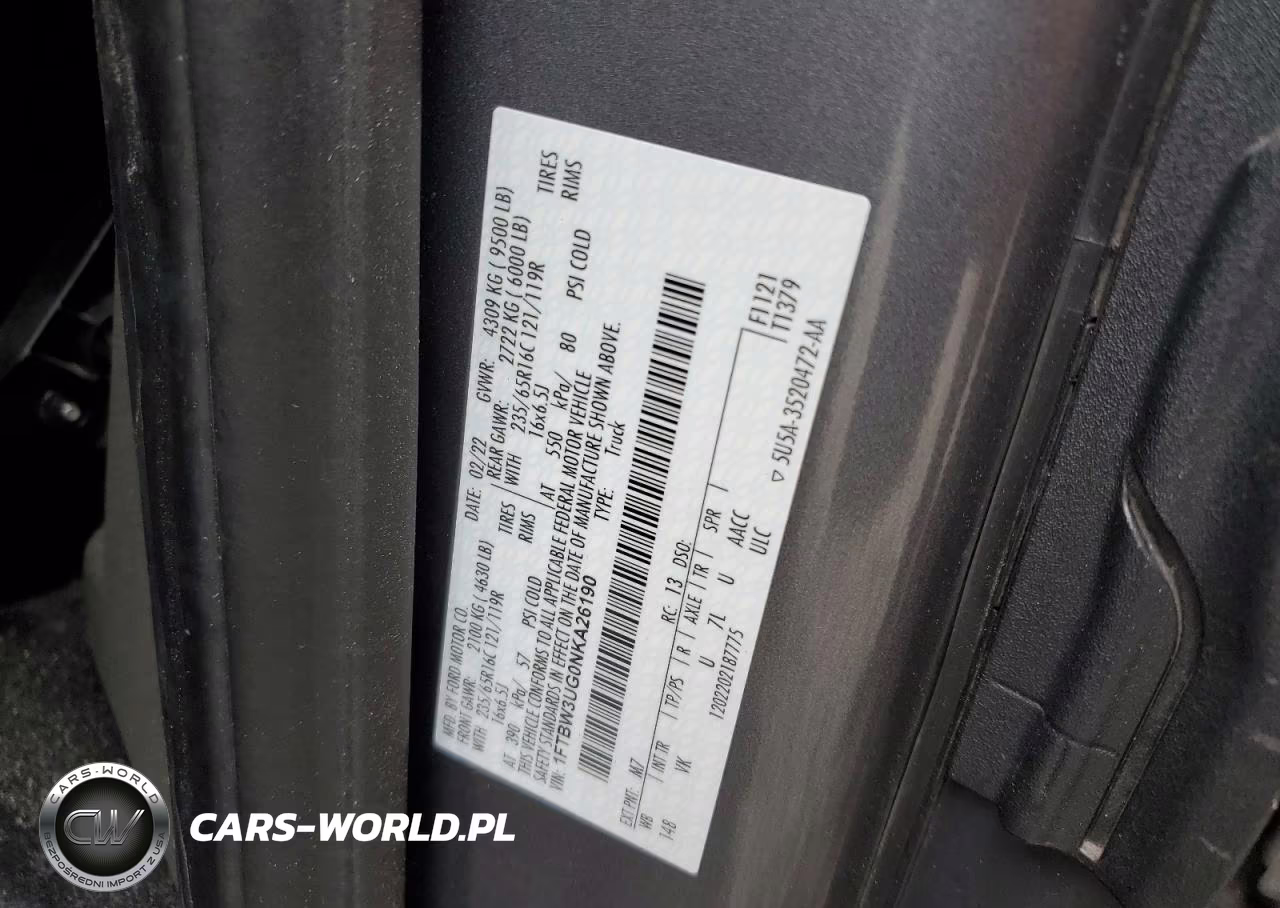 2022 Ford Transit T-350 VIN:1FTBW3UG0NKA26190 - 13