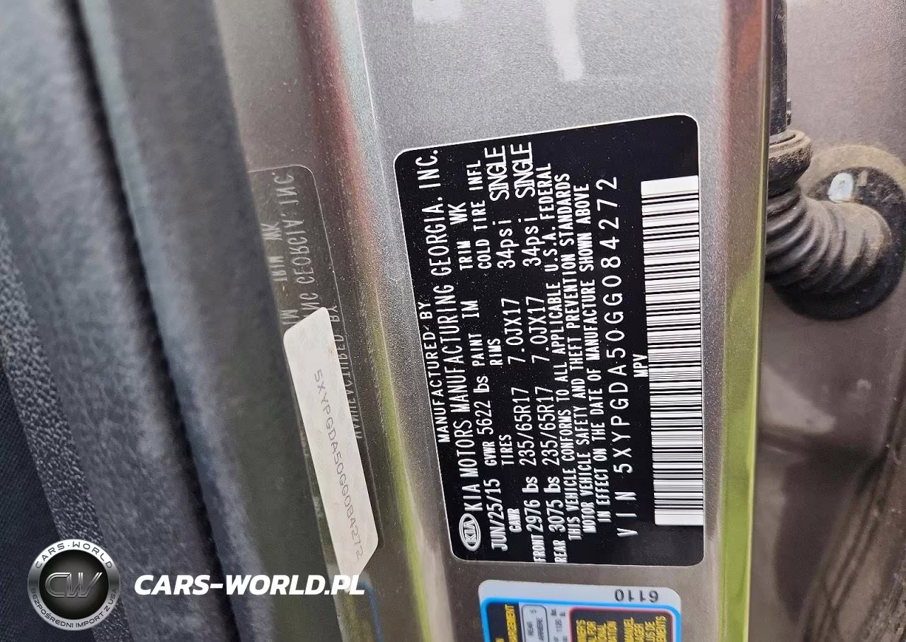 2016 Kia Sorento Lx V6 VIN:5XYPGDA50GG084272 - 13