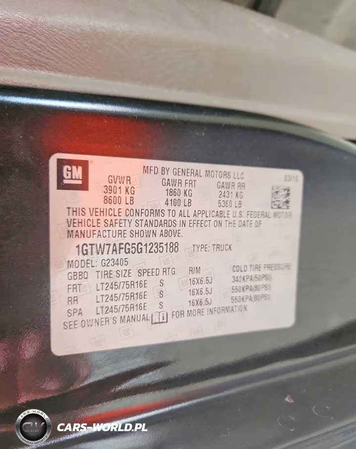 2016 GMC Savana G2500 Delivery Van VIN:1GTW7AFG5G1235188 - 13
