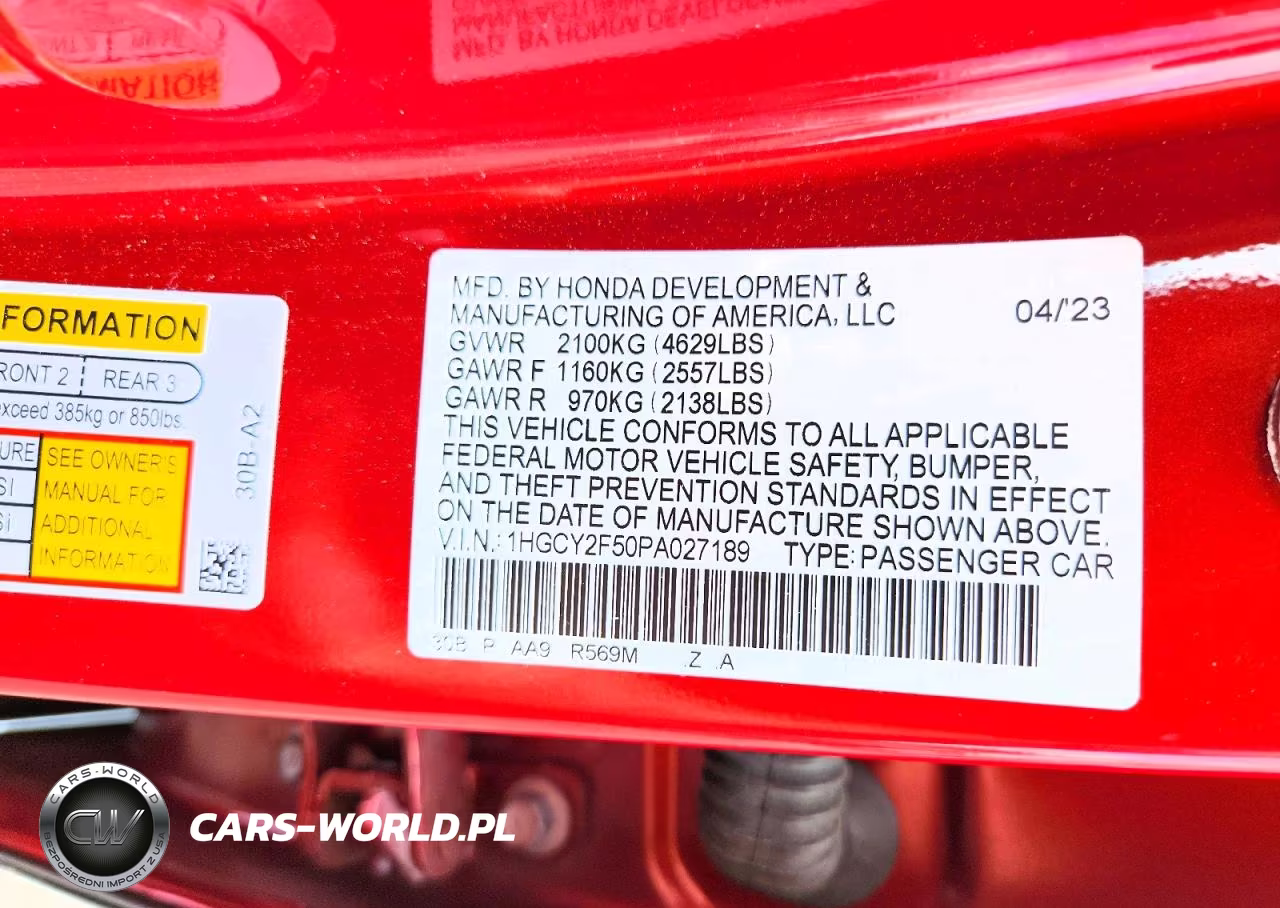 2023 Honda Accord Hybrid Sport VIN:1HGCY2F50PA027189 - 12