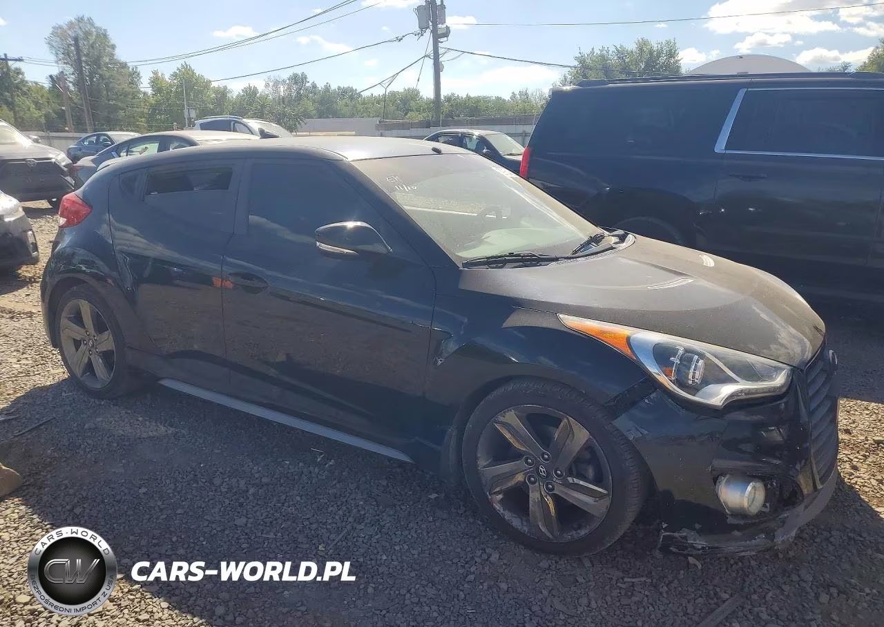 2015 Hyundai Veloster Turbo VIN:KMHTC6AE9FU234961 - 4