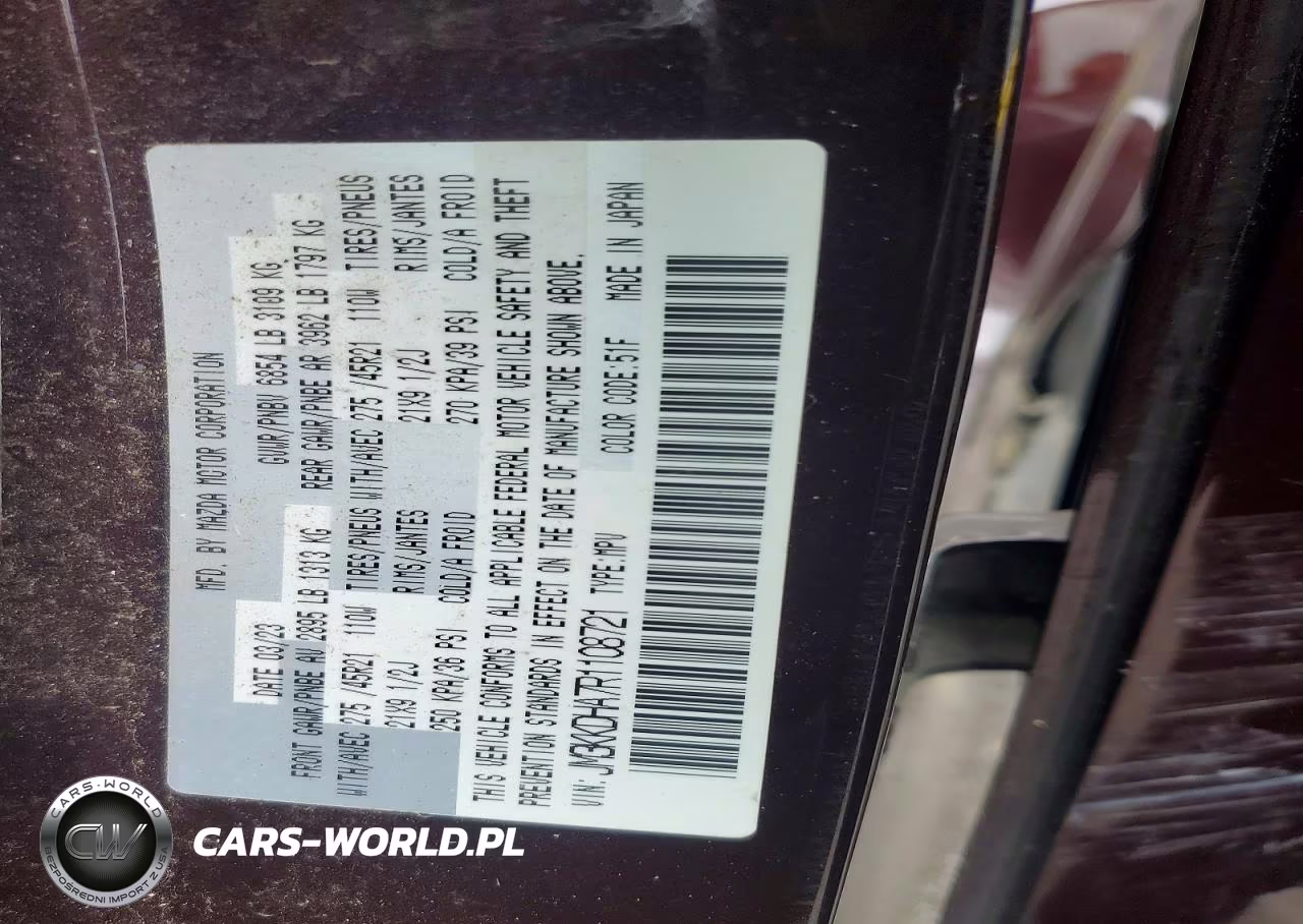 2024 Mazda Cx-90 Premium VIN:JM3KKDHA7R1108721 - 12