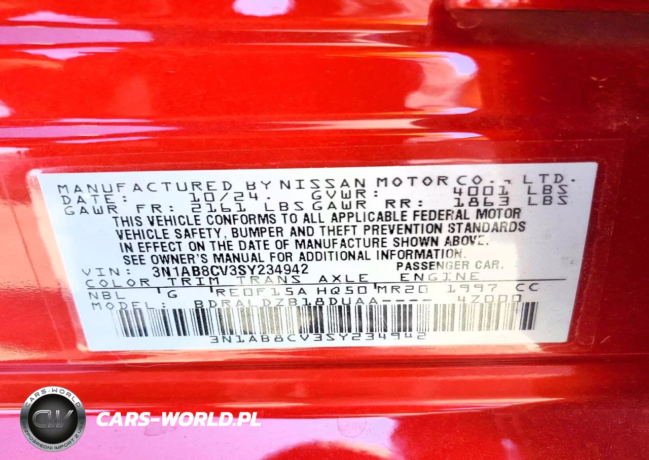 2025 Nissan Sentra Sv VIN:3N1AB8CV3SY234942 - 12