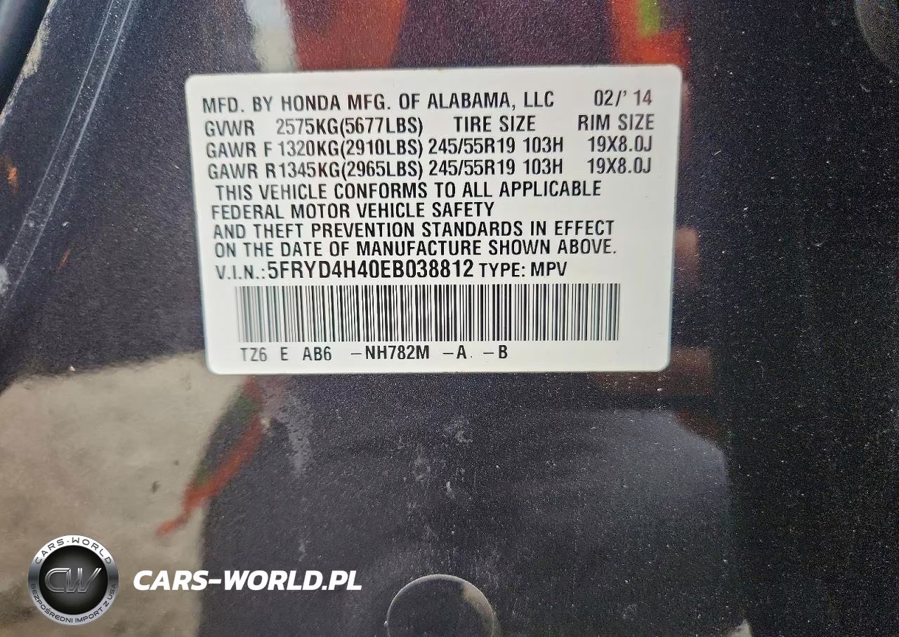 2014 Acura Mdx Technology VIN:5FRYD4H40EB038812 - 13