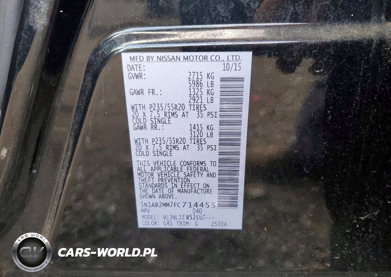 2015 Nissan Pathfinder S VIN:5N1AR2MM7FC714455 - 13