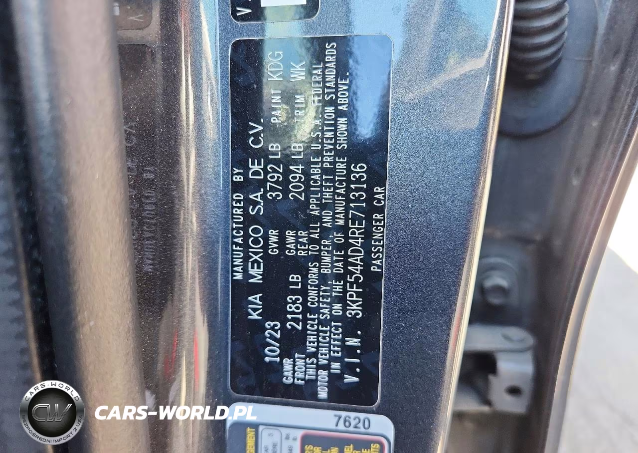 2024 Kia Forte Gt Line VIN:3KPF54AD4RE713136 - 12