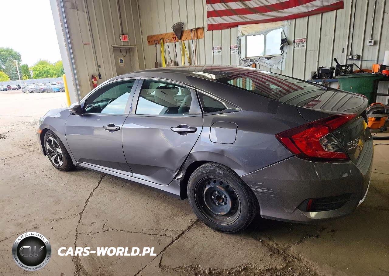 2019 Honda Civic Lx VIN:19XFC2F61KE027386 - 2