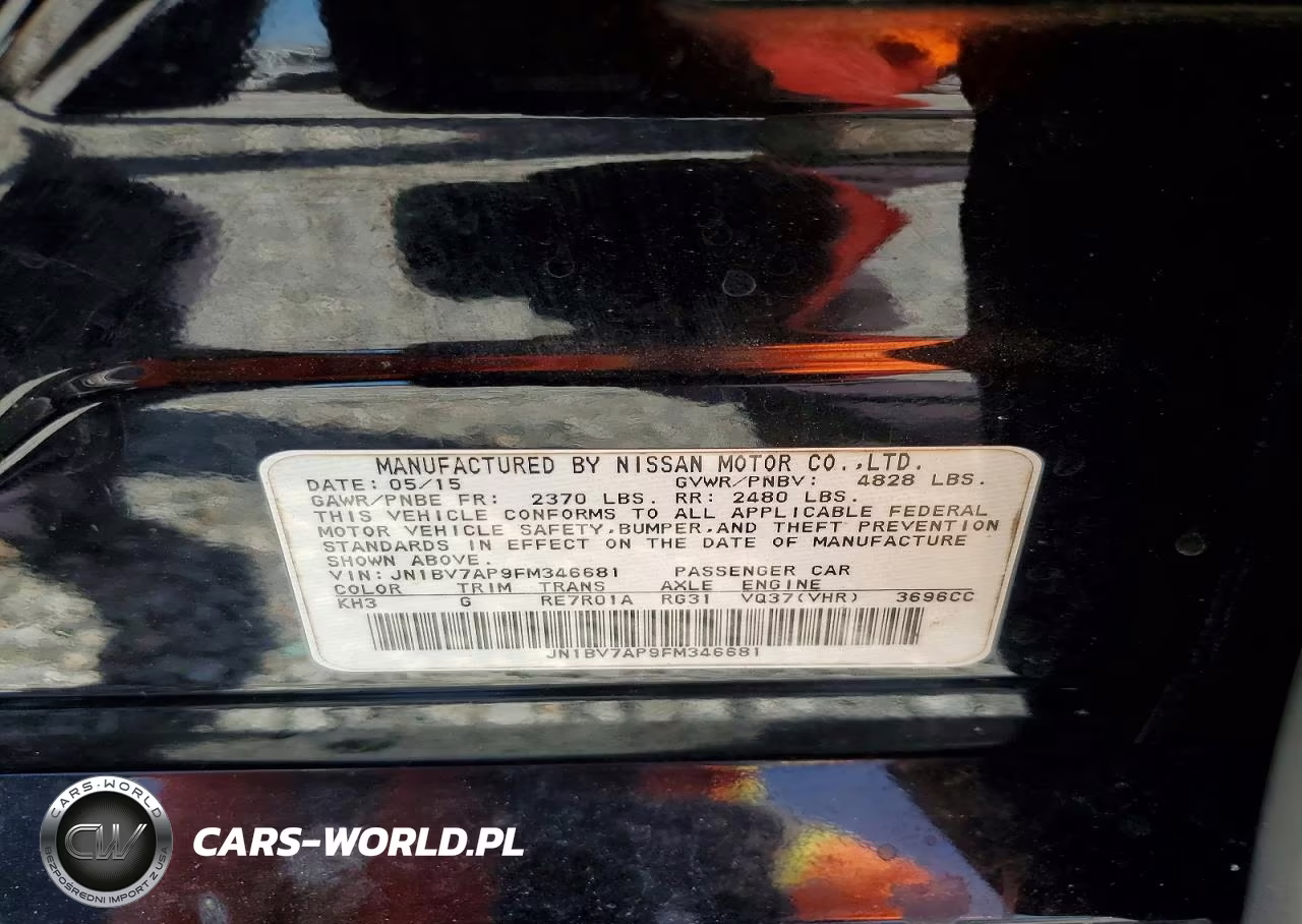 2015 Infiniti Q50 Base VIN:JN1BV7AP9FM346681 - 12