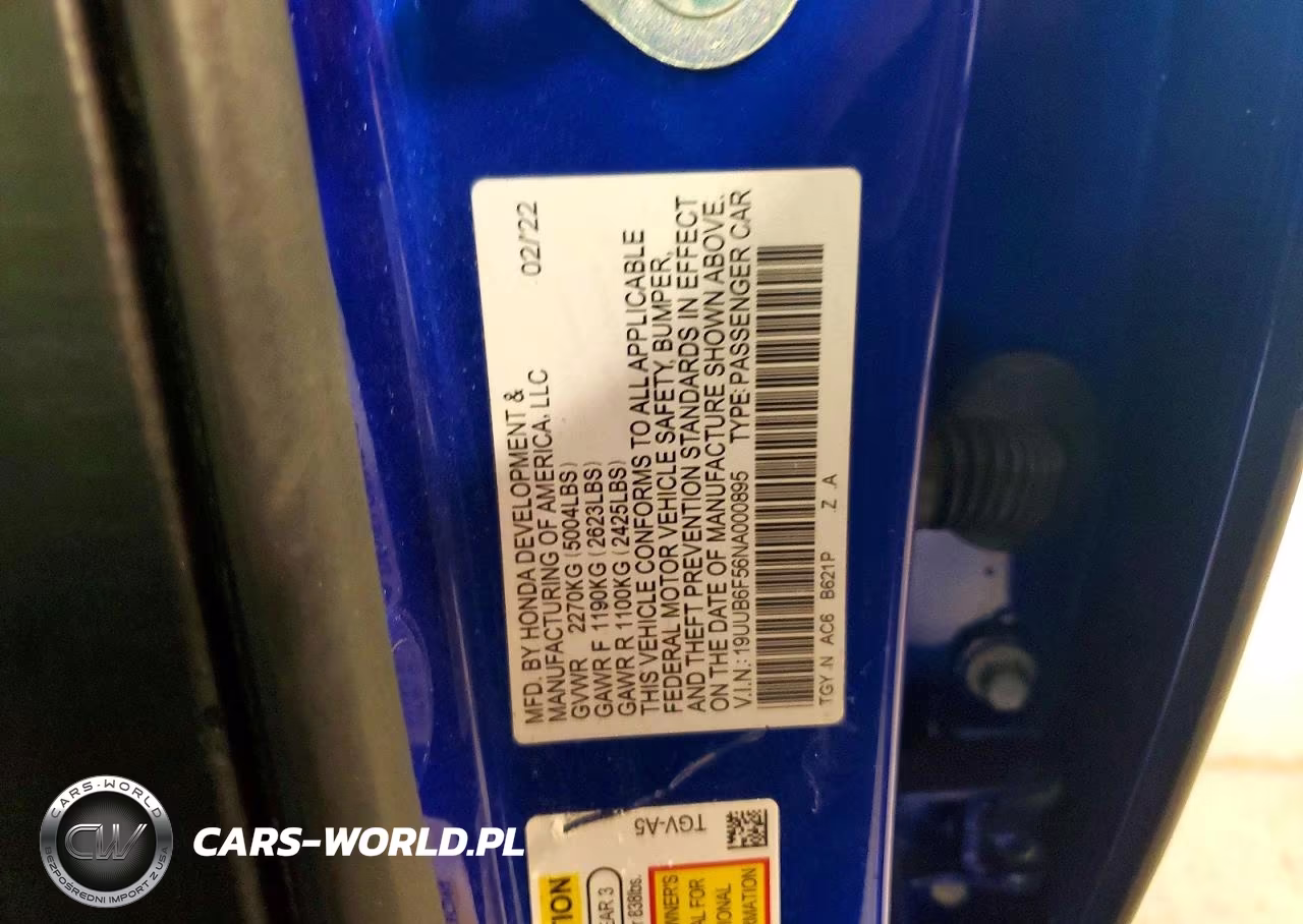 2022 Acura Tlx VIN:19UUB6F56NA000895 - 12