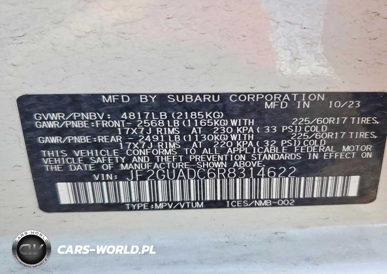 2024 Subaru Crosstrek Premium VIN:JF2GUADC6R8314622 - 13