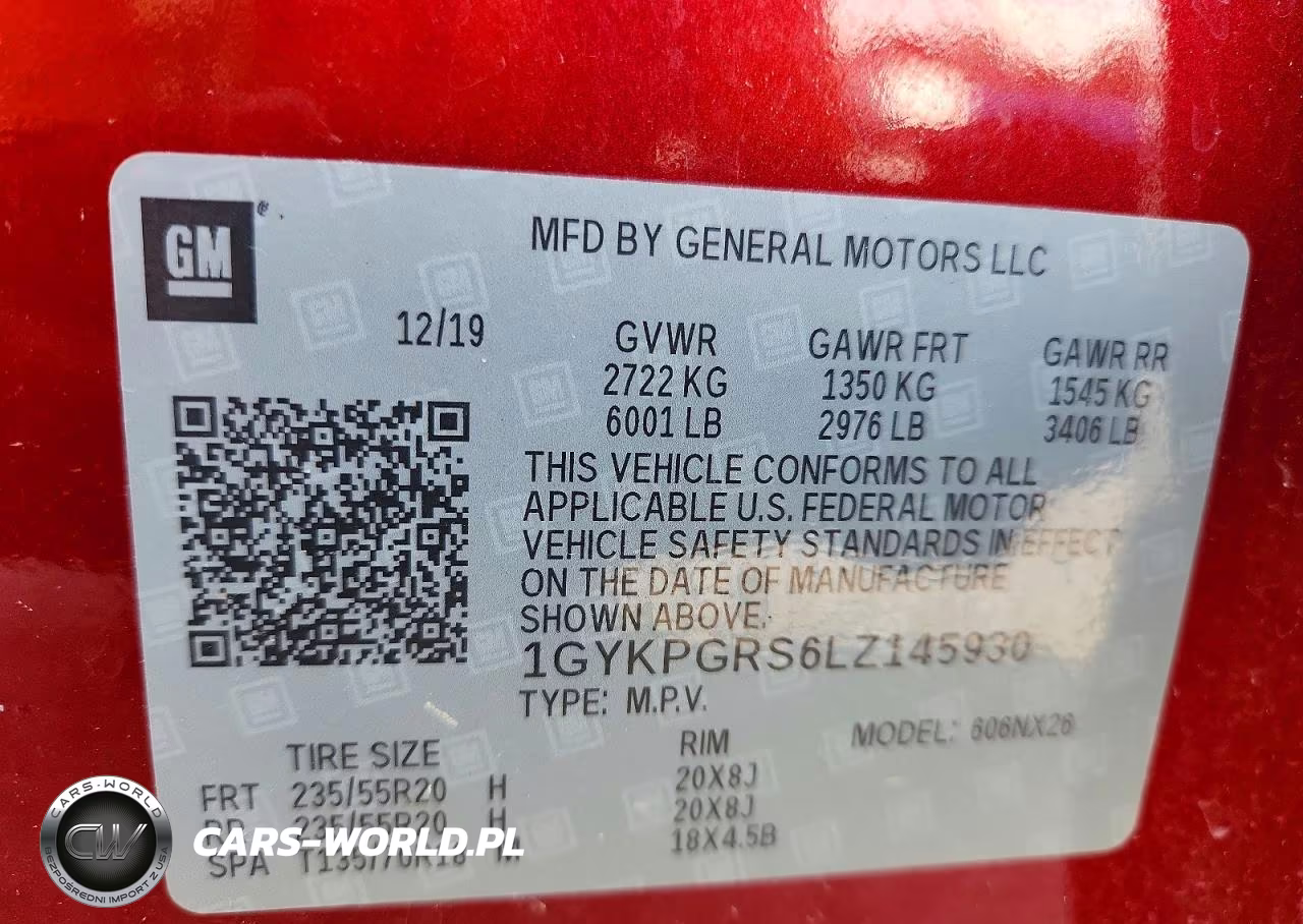 2020 Cadillac Xt6 Sport VIN:1GYKPGRS6LZ145930 - 14