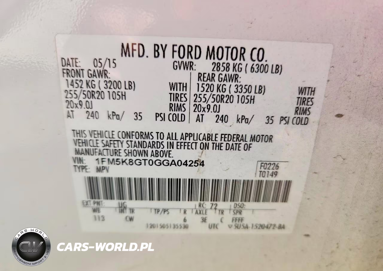 2016 Ford Explorer Sport VIN:1FM5K8GT0GGA04254 - 13