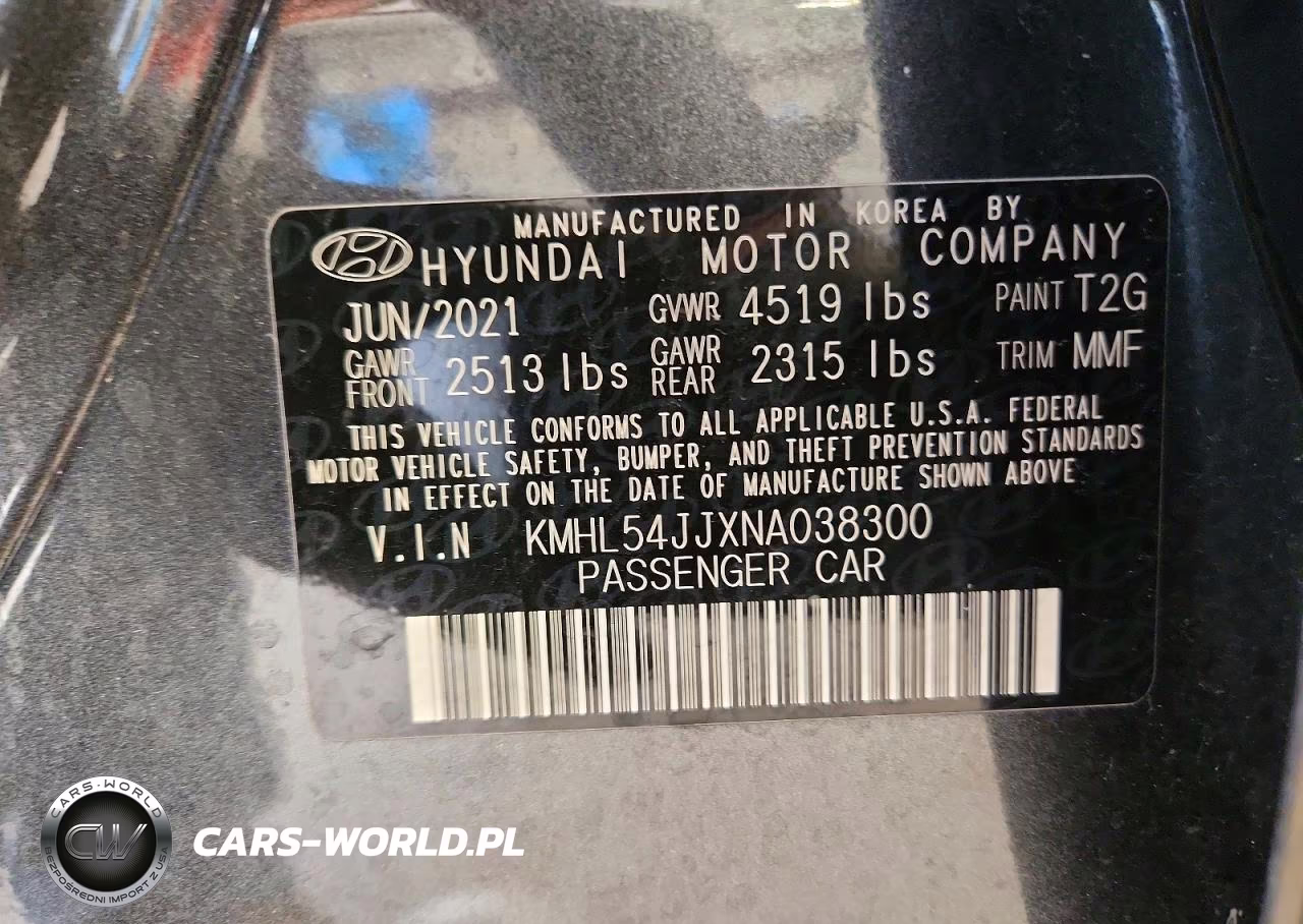 2022 Hyundai Sonata Hybrid Limited VIN:KMHL54JJXNA038300 - 13