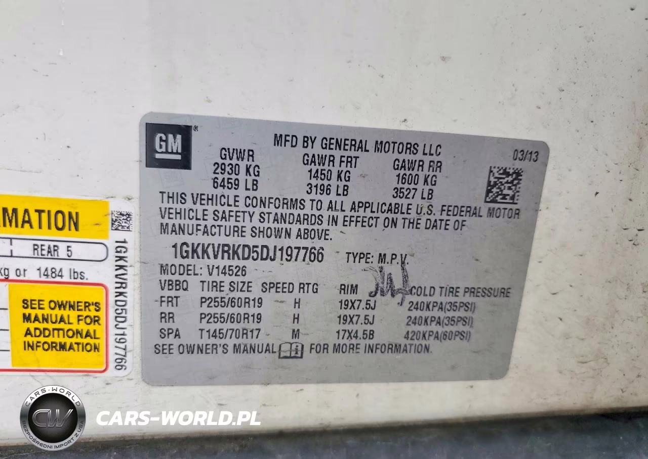 2013 GMC Acadia Slt-1 VIN:1GKKVRKD5DJ197766 - 13