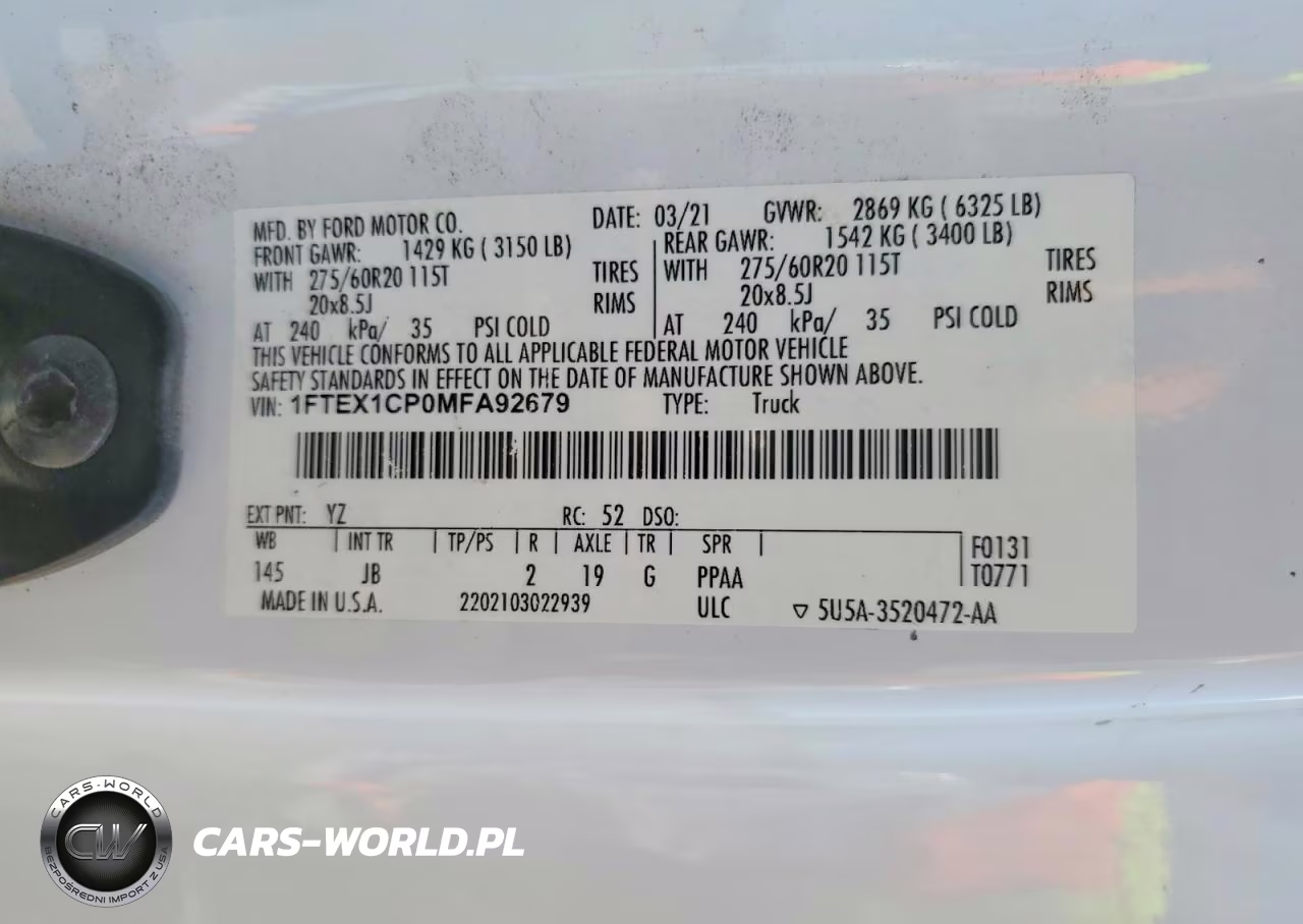 2021 Ford F150 Super Cab VIN:1FTEX1CP0MFA92679 - 13