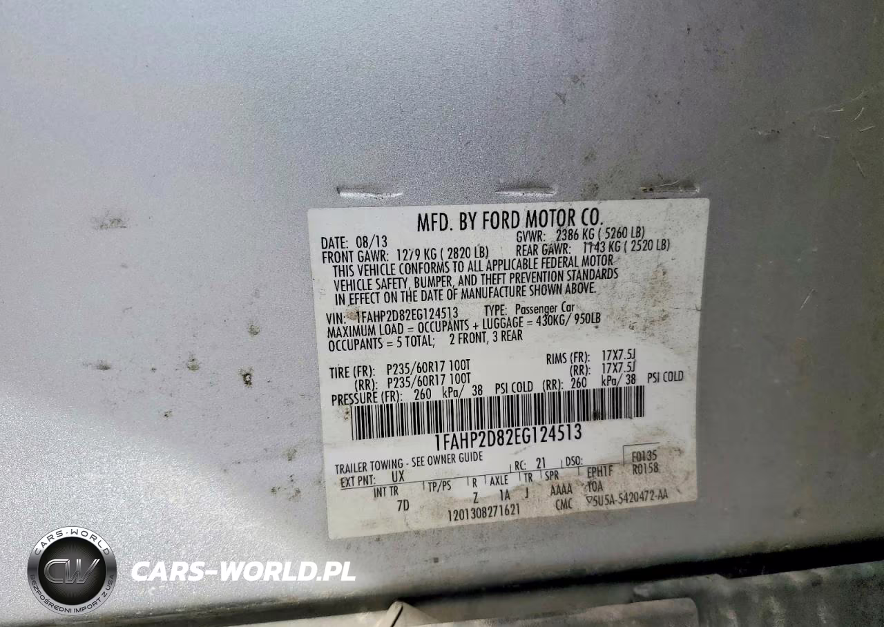 2014 Ford Taurus Se VIN:1FAHP2D82EG124513 - 13