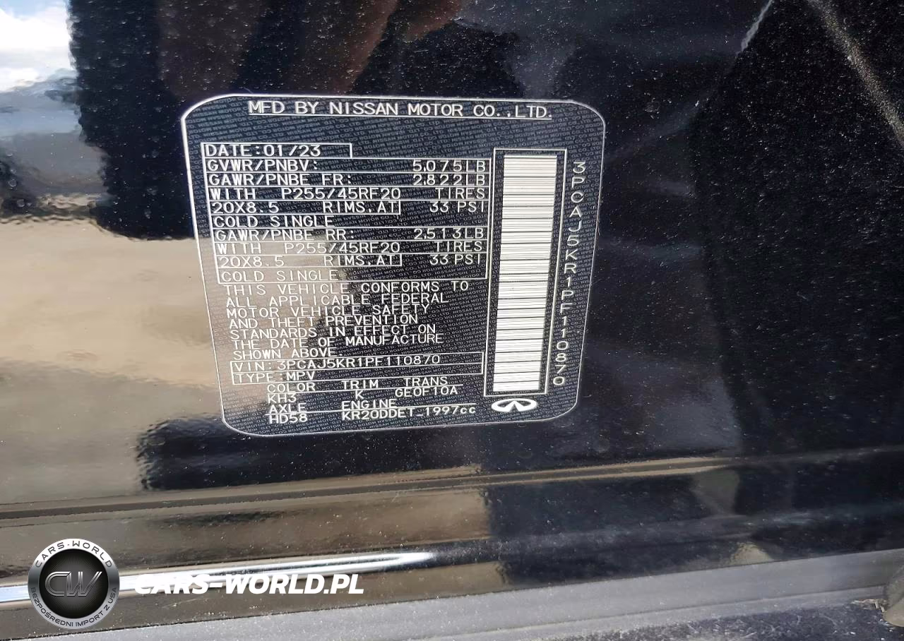 2023 Infiniti Qx55 Essential VIN:3PCAJ5KR1PF110870 - 12