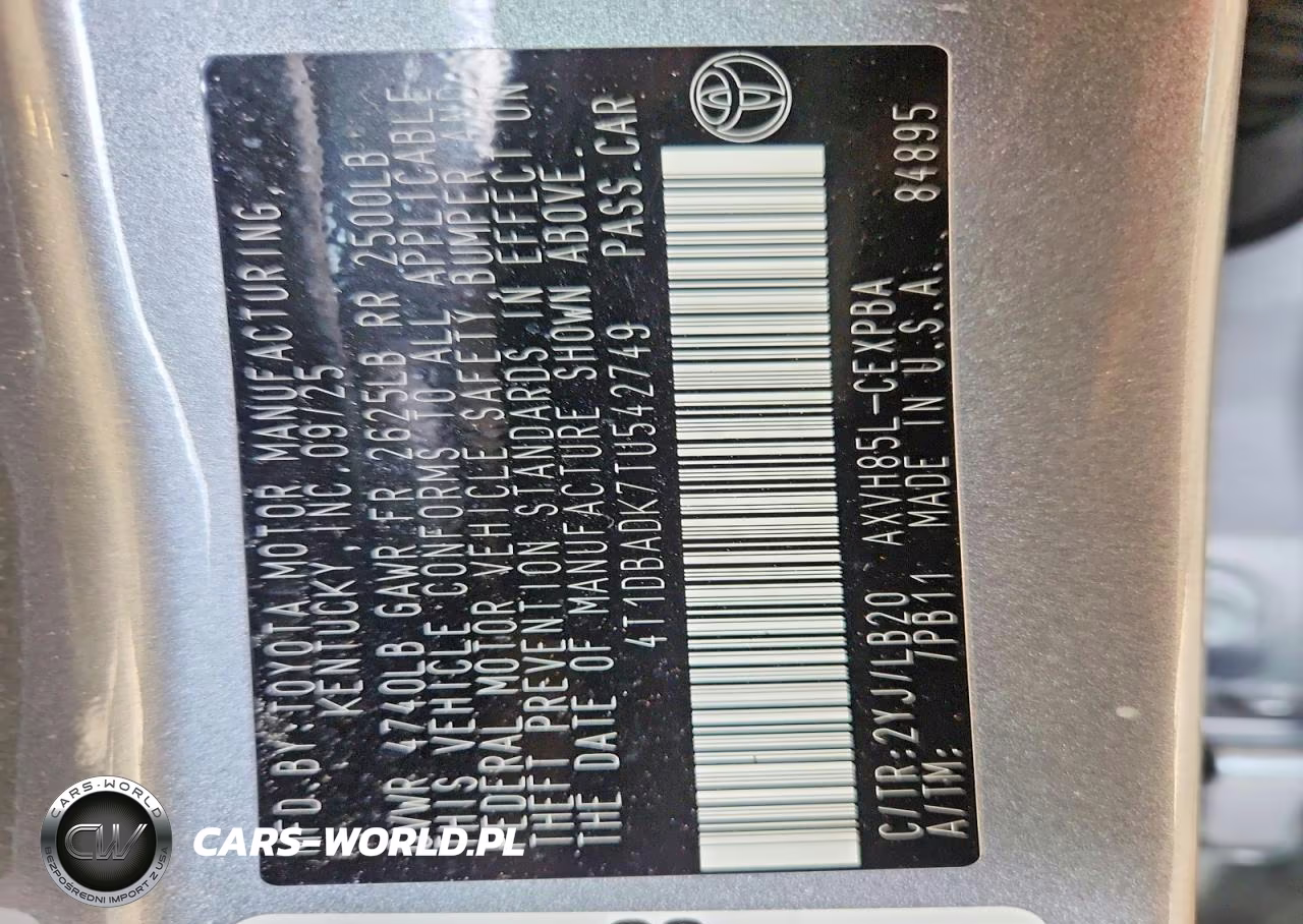 2026 Toyota Camry Xse VIN:4T1DBADK7TU542749 - 12