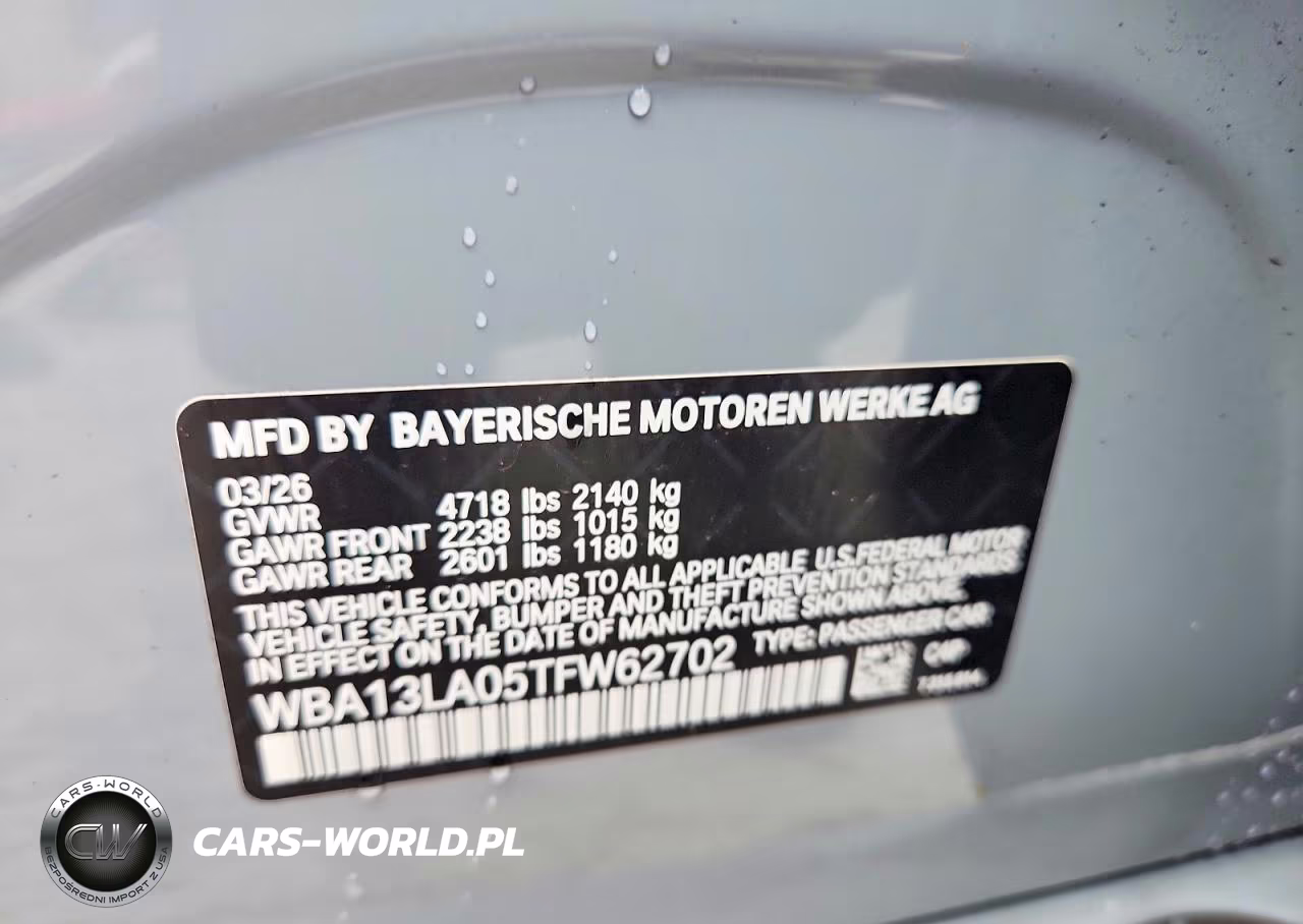 2026 BMW 330I VIN:WBA13LA05TFW62702 - 12