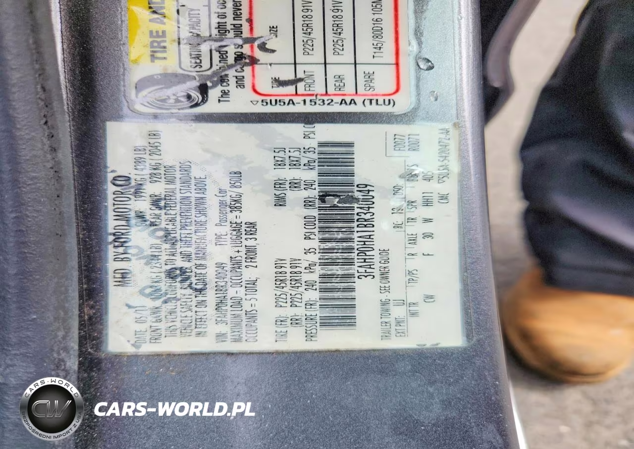 2011 Ford Fusion Se VIN:3FAHP0HA1BR340049 - 12